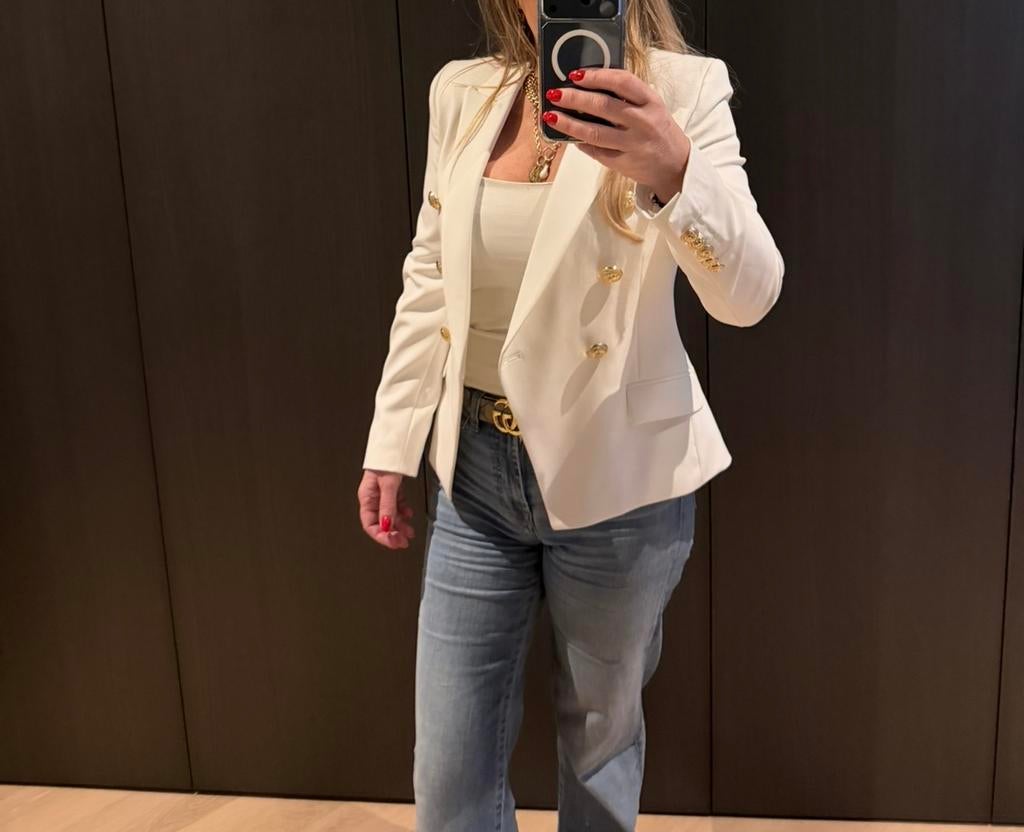 Nieuw Colbert Balmain, maat 34/36, wit!, Ophalen of Verzenden, Nieuw, Maat 34 (XS) of kleiner, Wit
