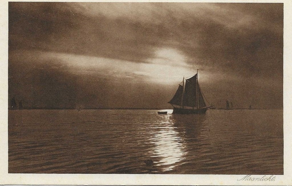 Noordzee- -Maanlicht., Verzamelen, Verzenden, 1960 tot 1980, Ongelopen, Noord-Holland