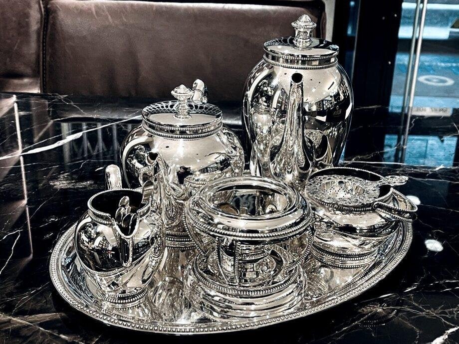 Massief Tafelzilver 835 // Prachtig Koffie en Thee Servies, Ophalen of Verzenden