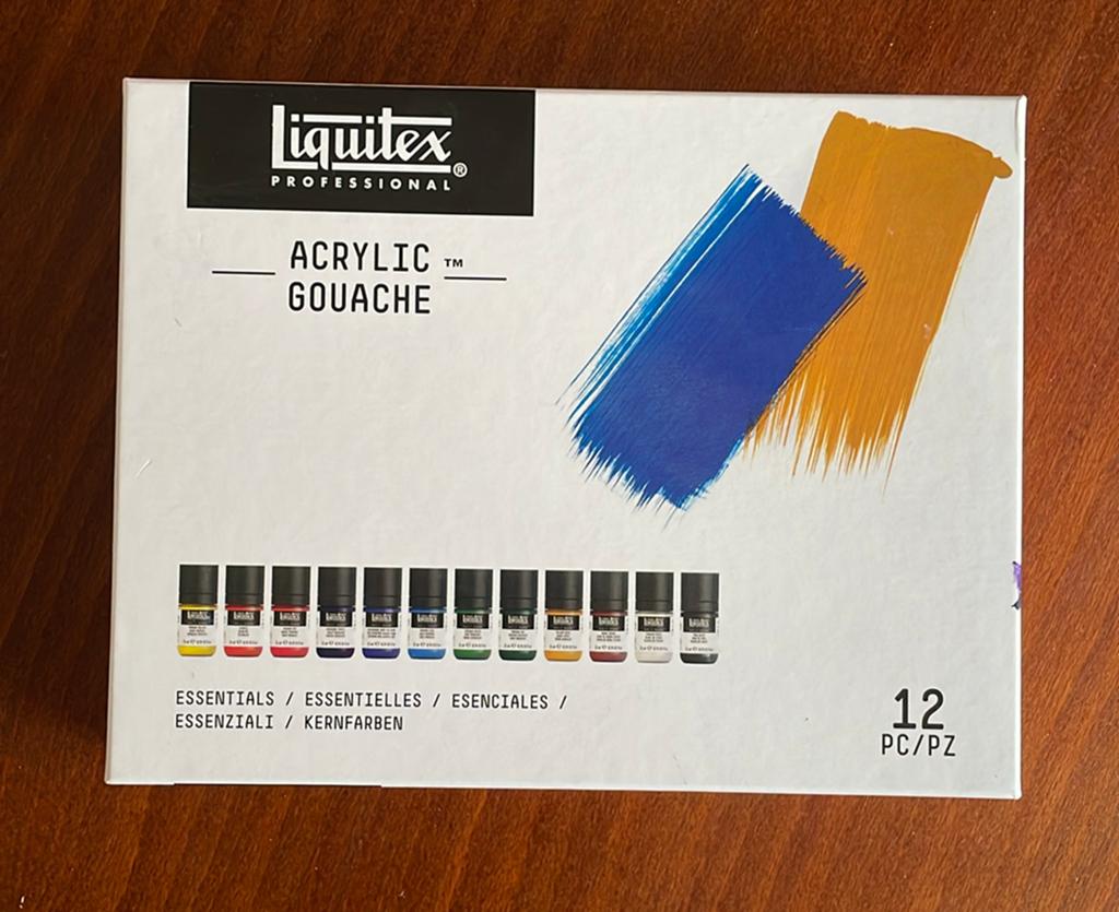 Acrylic gouache, Liquitex 12 kleuren, Ophalen of Verzenden, Zo goed als nieuw, Acrylverf
