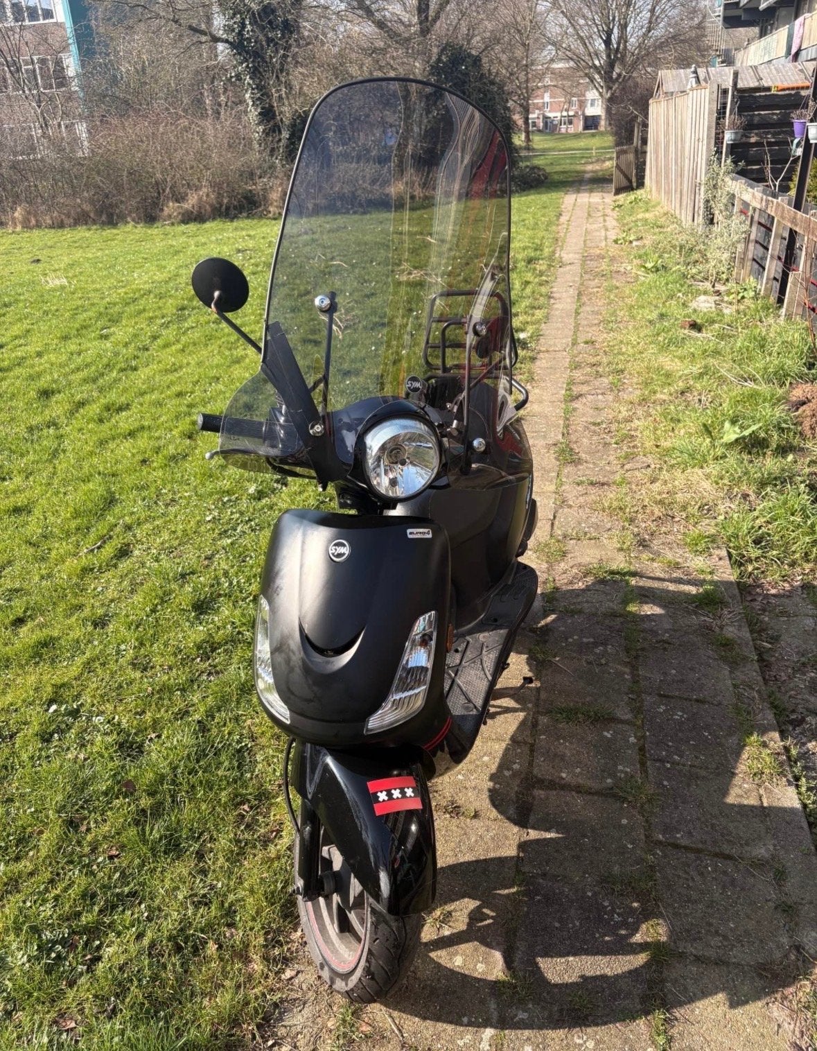 Sym Fiddle II scooter met windscherm en bagagerek, Ophalen, Gebruikt, Benzine, SYM