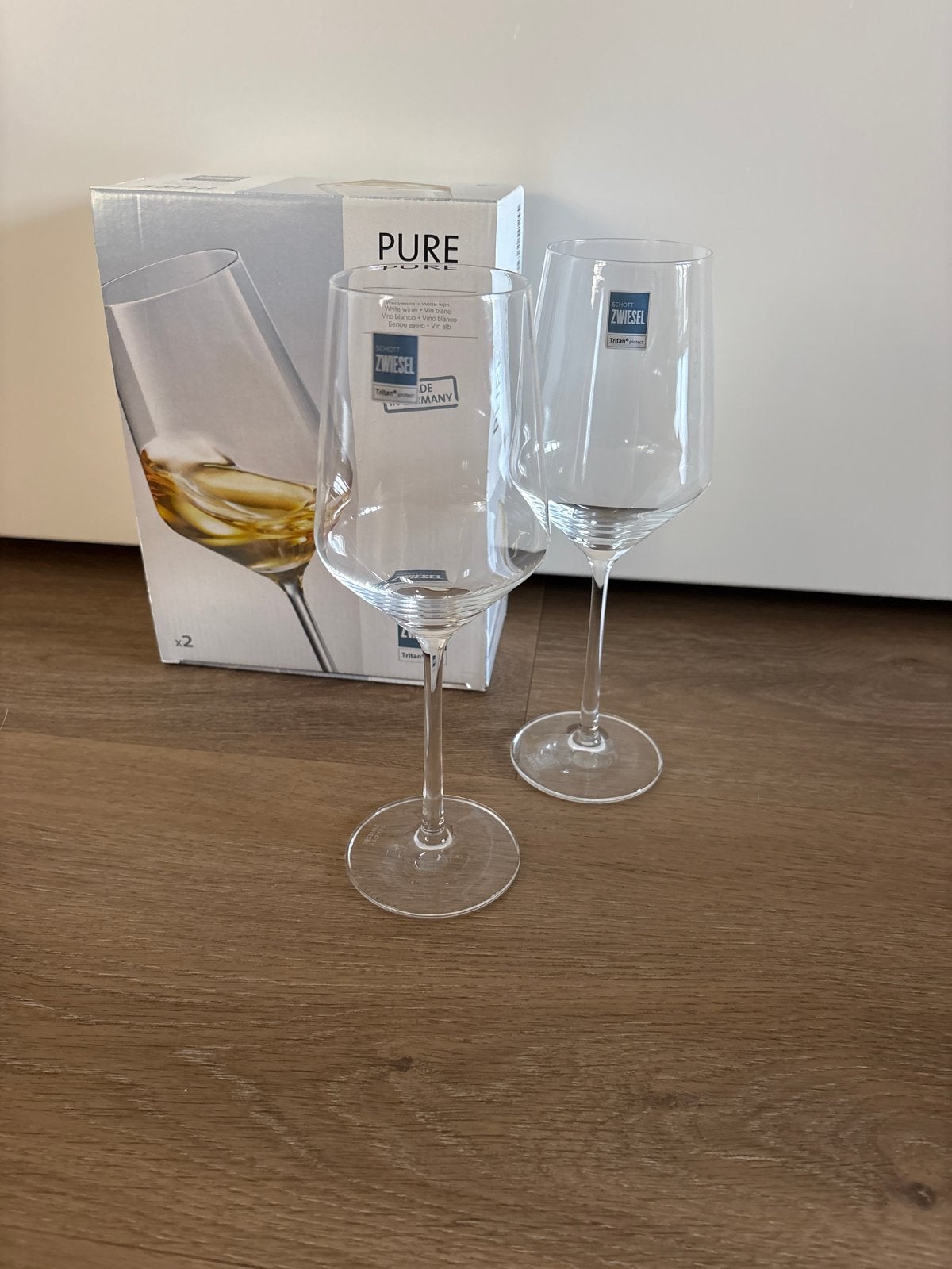 Schott Zwiesel Pure Witte Wijnglazen - Nieuw in doos, Ophalen, Nieuw, Overige merken, Glas