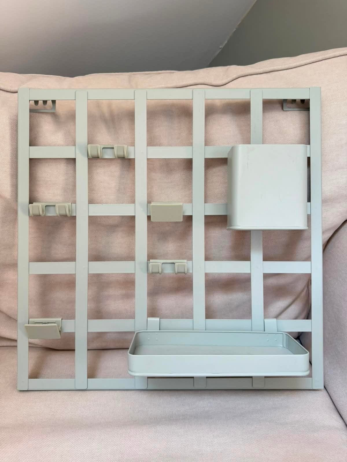 IKEA Skadis rekje lichtgroen metaal 38x38 cm, Ophalen of Verzenden, Zo goed als nieuw, Groen, Metaal