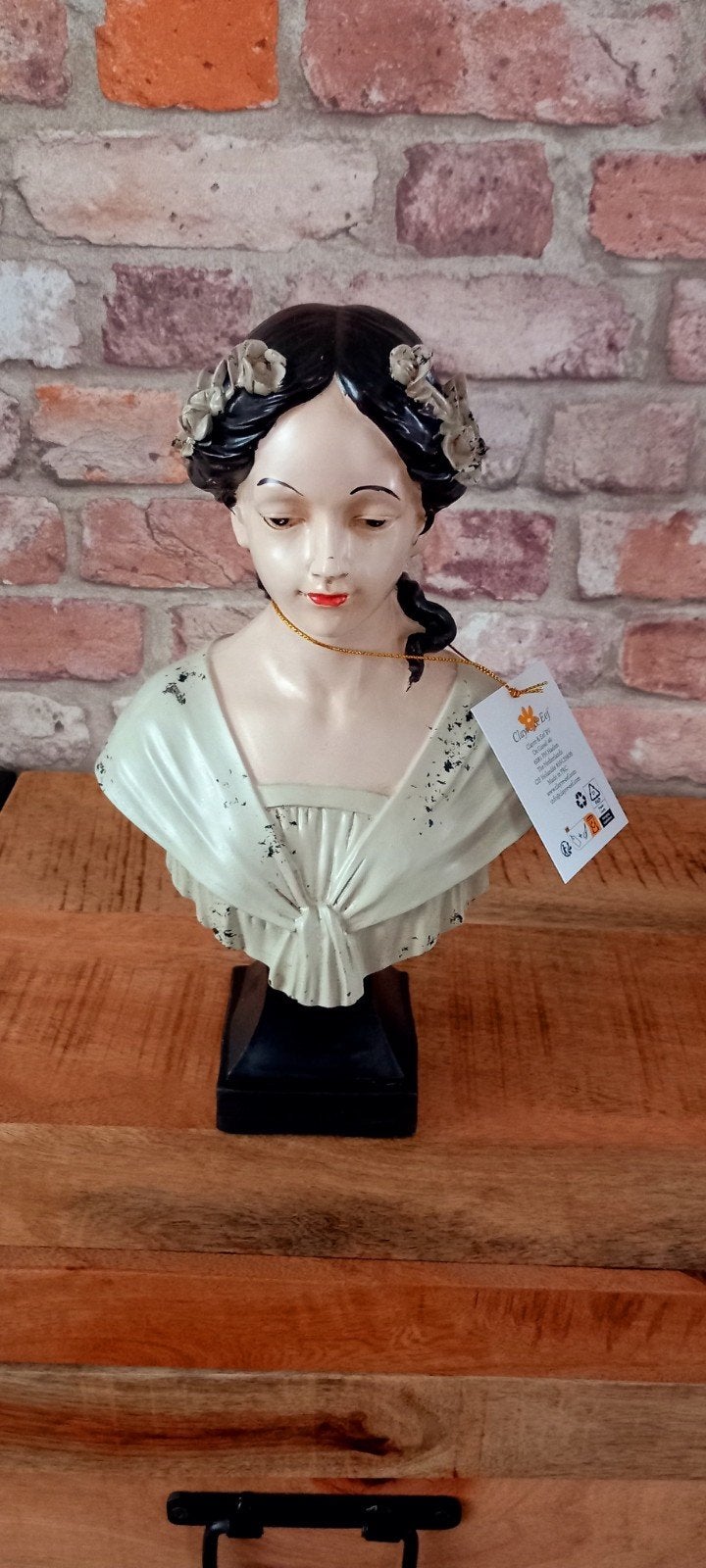 Clayre&Eef:31cm Dame Buste Beeld❤️SALE❤️, Ophalen of Verzenden, Nieuw, Mens