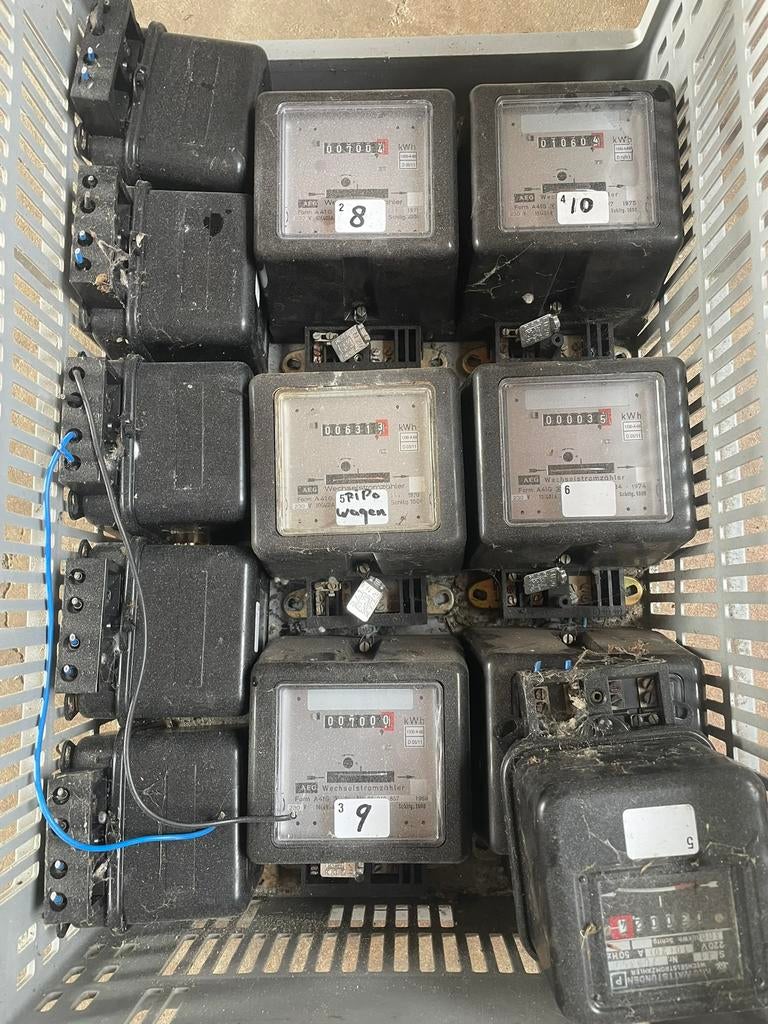 1 fase kwh meter, Ophalen of Verzenden, Zo goed als nieuw