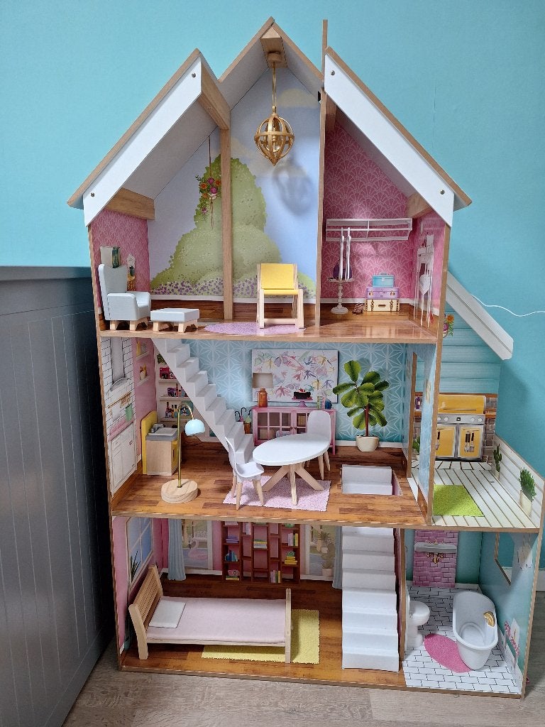 KidKraft Juliette poppenhuis, Ophalen, Zo goed als nieuw, Poppenhuis