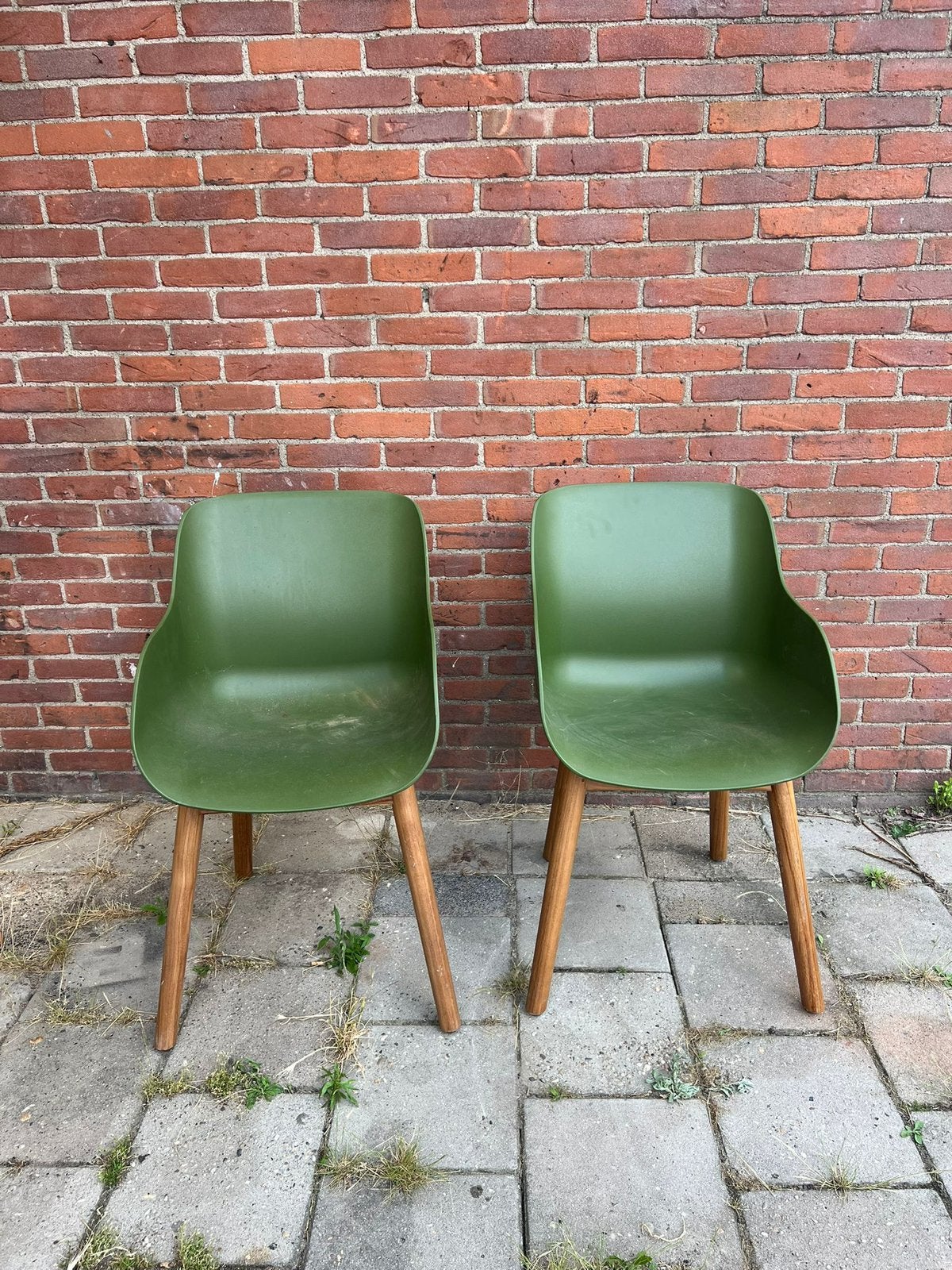 2x Hartman kunststof tuinstoel, Ophalen, Zo goed als nieuw, Kunststof