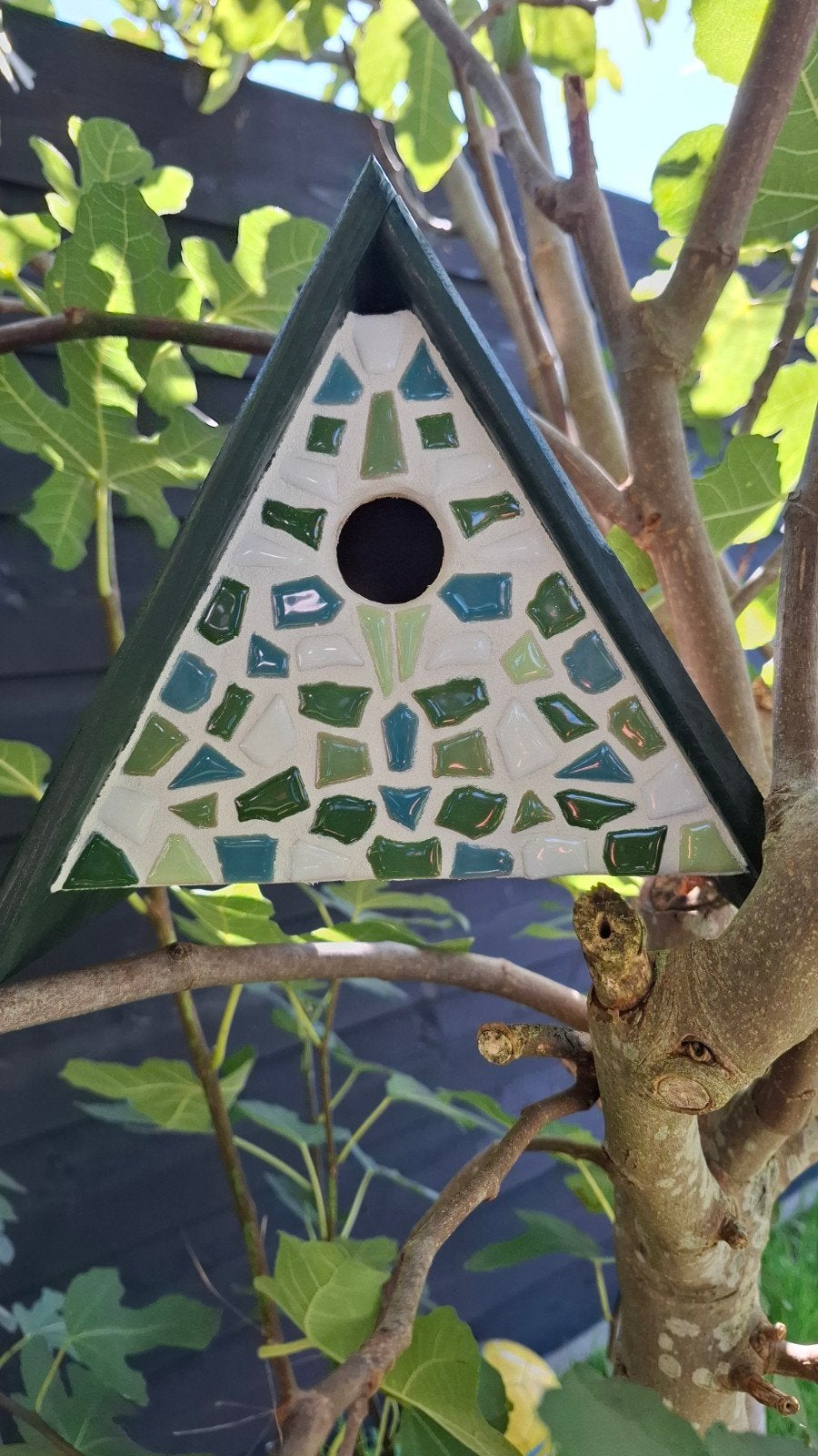Vogelhuisje Mozaïek Tipi groen, Tuin en Terras, Ophalen of Verzenden, Nieuw