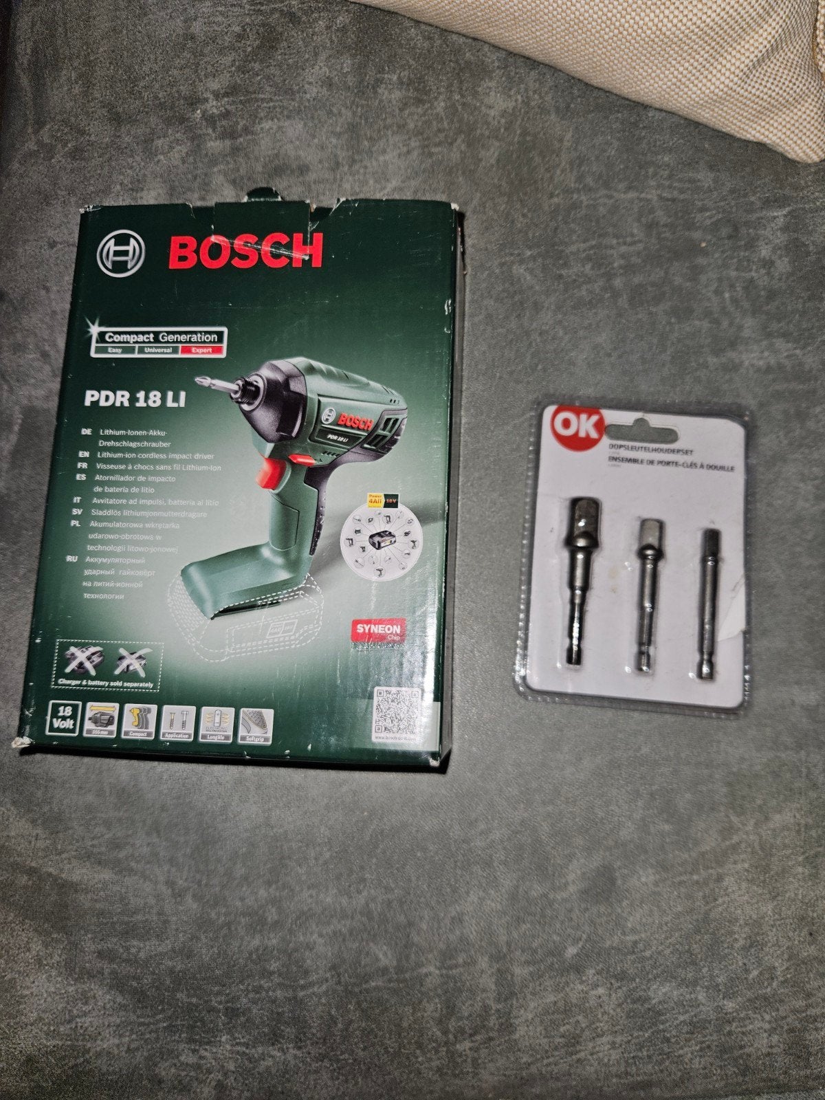 slagschroevendraaier Bosch 18V groen PDR18 Li, Doe-het-zelf en Verbouw, Ophalen, Nieuw, Boor- en Schroefmachine