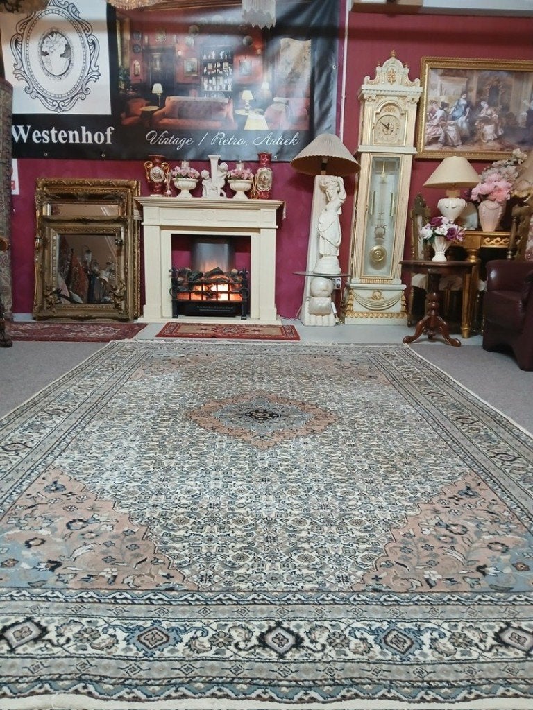 Perzisch tapijt handgeknoopt Bidjar Oosters vloerkleed wol, Ophalen, 200 cm of meer, Zo goed als nieuw, 200 cm of meer
