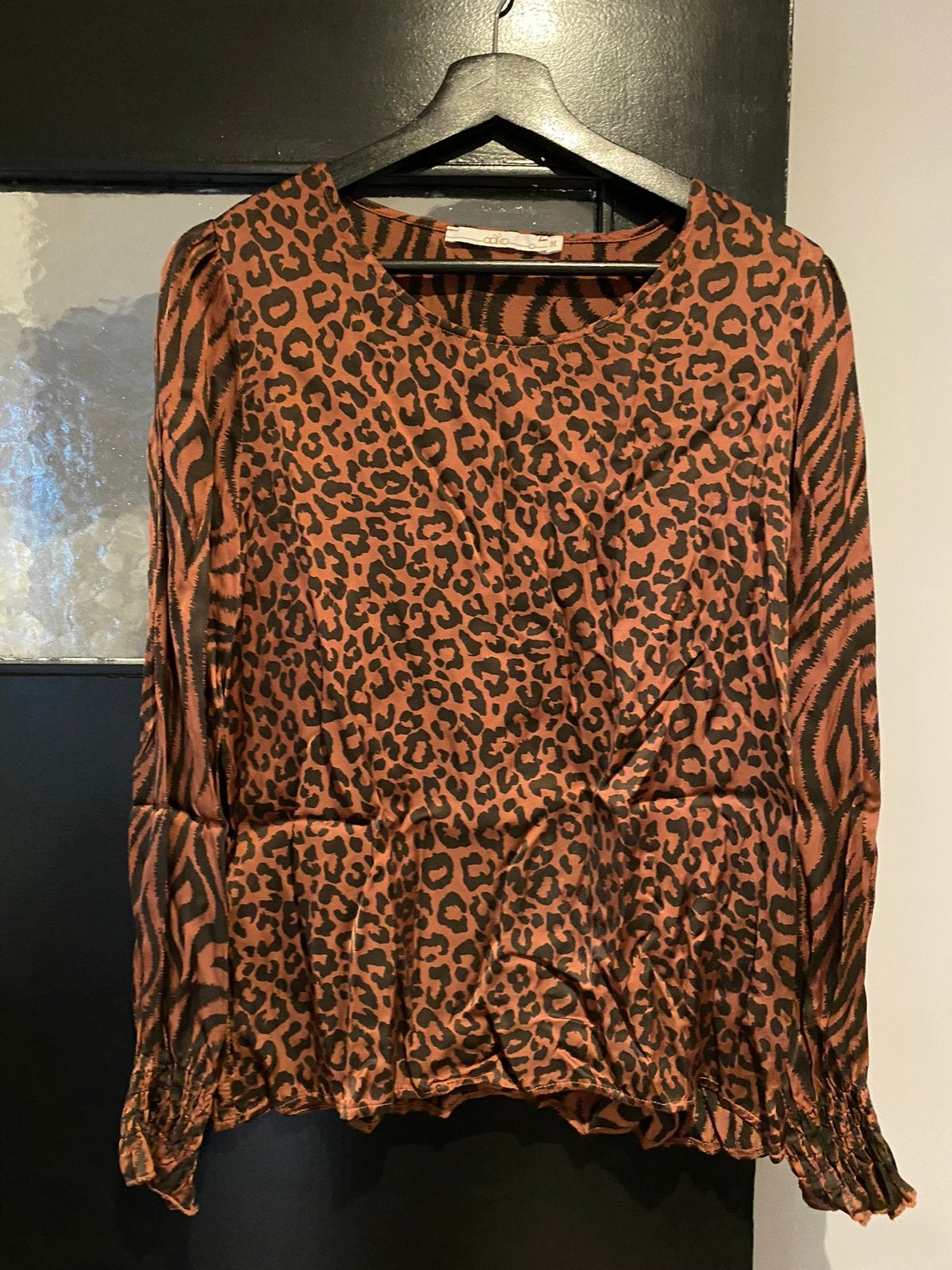 Aaiko blouse maat m, Maat 38/40 (M), Bruin, Ophalen of Verzenden, Zo goed als nieuw