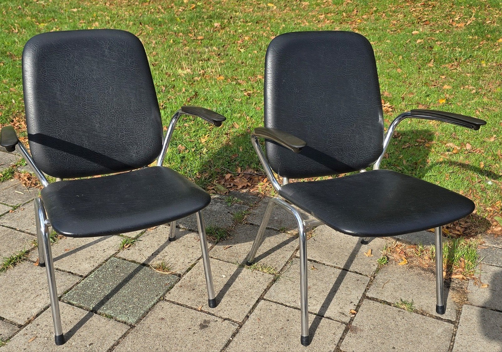 2 x Gispen, gebroeders de Wit fauteuils., Ophalen, Minder dan 75 cm, Leer, 50 tot 75 cm
