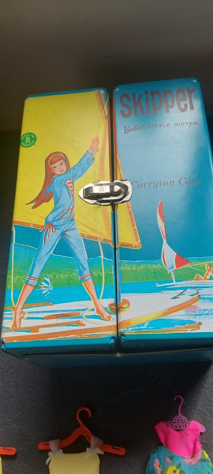 Vintage Skipper Barbie's Little Sister Case met pop, Ophalen of Verzenden, Gebruikt