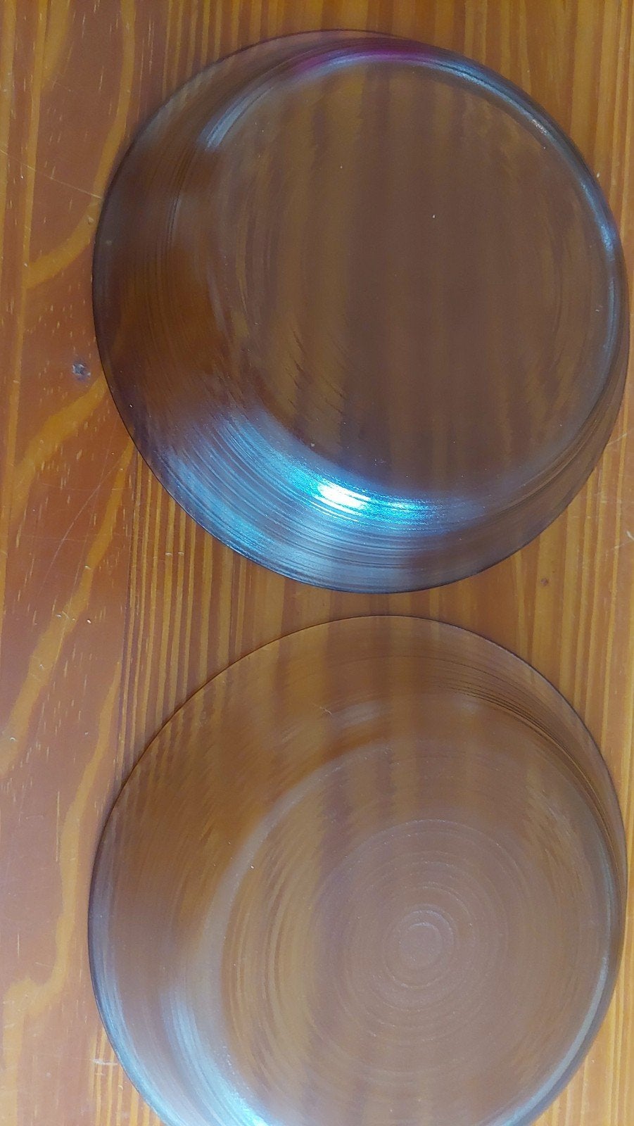 2 Arcoroc bordjes diameter 19cm, Gebruikt, Overige merken, Ophalen of Verzenden, Glas