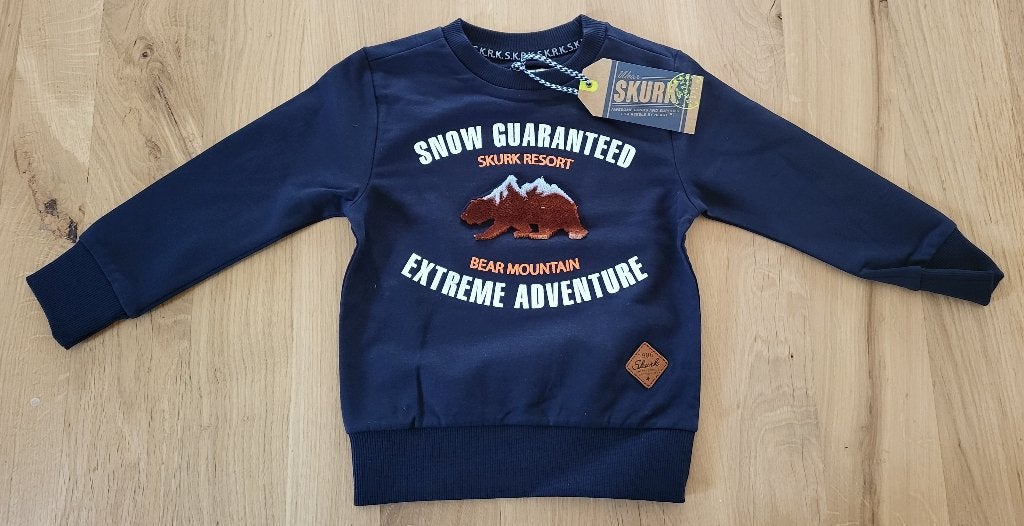 Nieuw! Skurk trui, beer, navy blauw, maat 92, Skurk, Trui of Vest, Nieuw, Ophalen of Verzenden