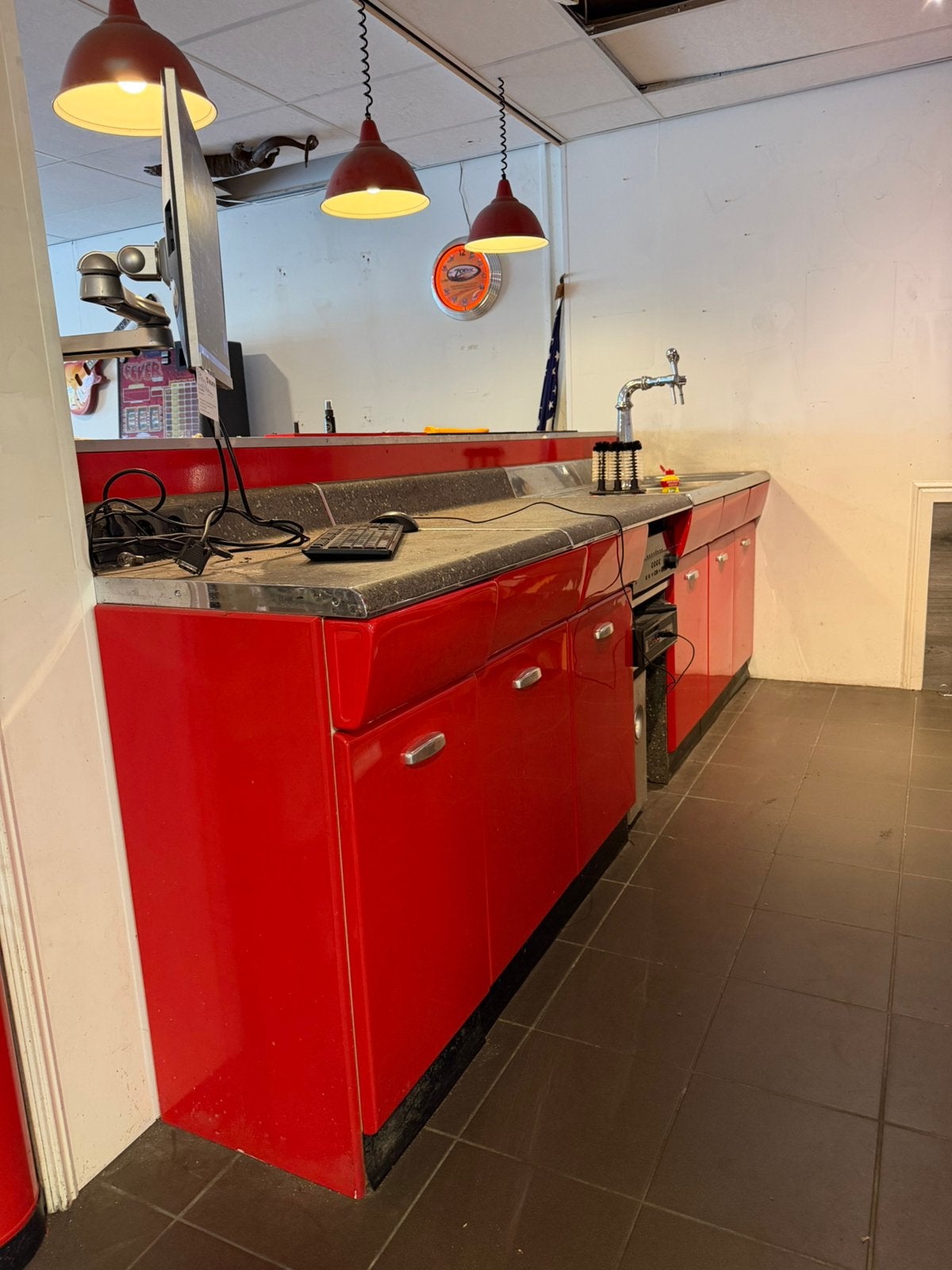 American kitchen, Ophalen, Gebruikt, Enkelwandige keuken, Hoogglans of Gelakt