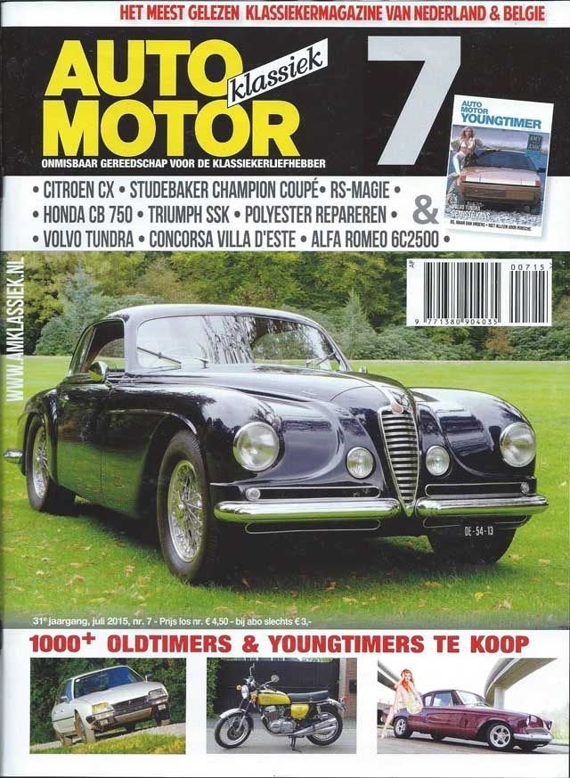 AMK 7 2015 : Citroen CX 2200 Pallas - Studebaker - Alfa, Ophalen of Verzenden, Gelezen, Algemeen