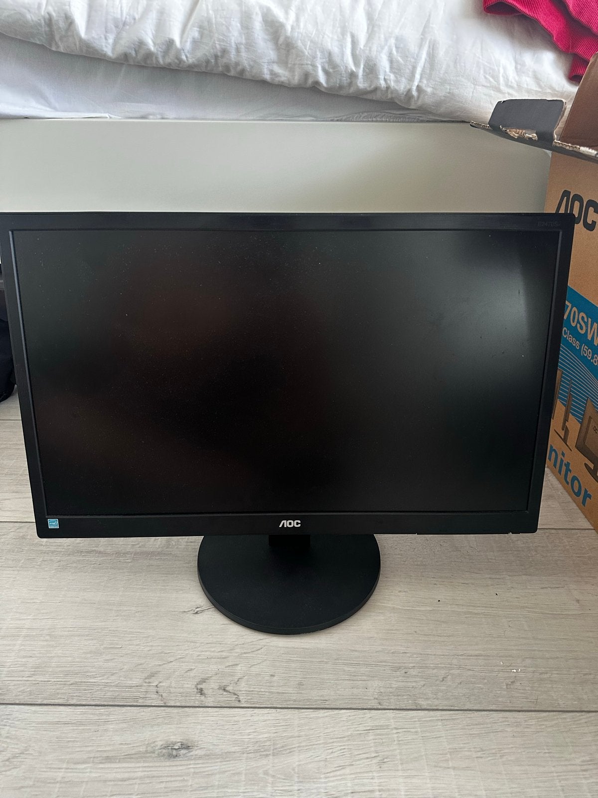 AOC E2470SW 24 inch Full HD Monitor, Ophalen, HDMI, Full HD, Zo goed als nieuw