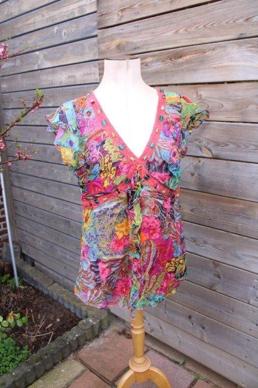 Tuniek gekleurd Vira Ruchi mt 42 Vaste prijs, Vira Ruchi, Overige kleuren, Maat 42/44 (L), Ophalen of Verzenden