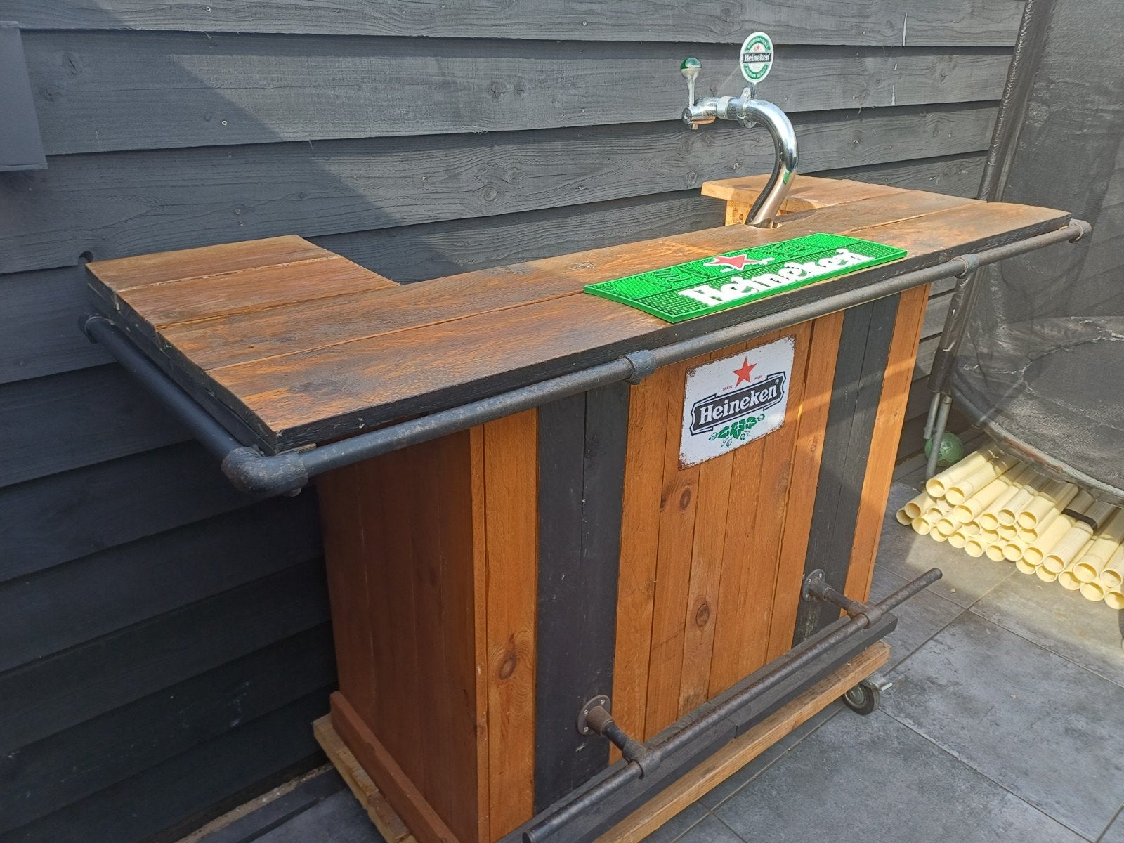 Heineken Thuisbar met David tap - Ideaal voor feestjes!, Huis en Inrichting, Ophalen of Verzenden, Gebruikt