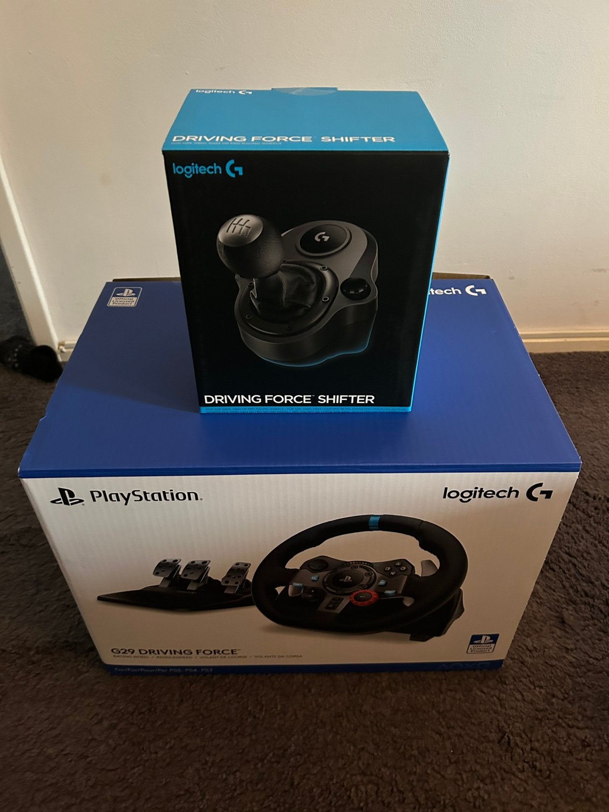 Logitech G29 Driving Force racestuur + Shifter, Ophalen, 1 speler, Racen en Vliegen, Zo goed als nieuw