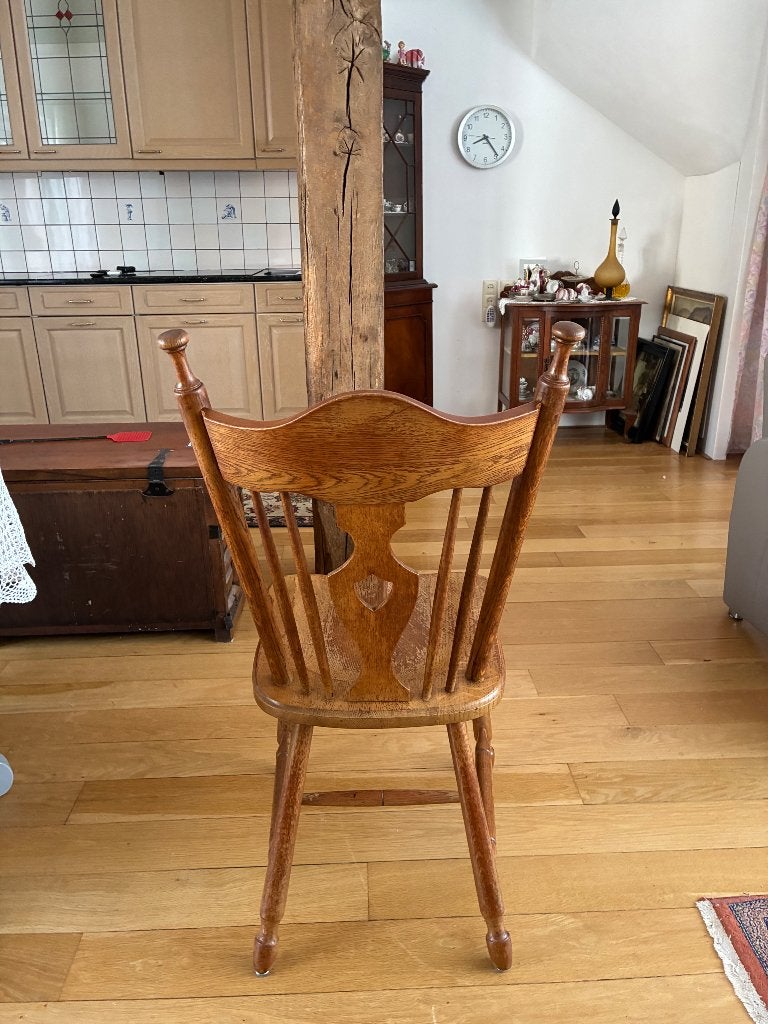 Antieke eettafel stoelen 6 stuks, Huis en Inrichting, Ophalen, Gebruikt
