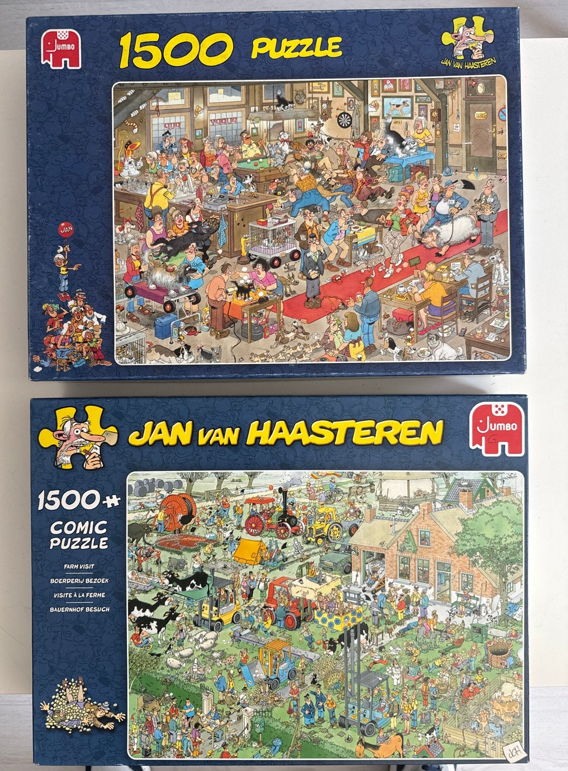 Jan van Haasteren Puzzels 1500 stukjes (2 stuks), Hobby en Vrije tijd, Denksport en Puzzels, Ophalen of Verzenden, Meer dan 1500 stukjes