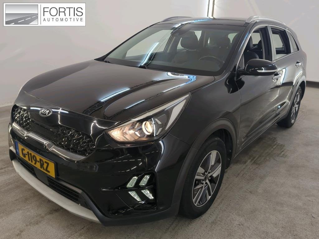 Kia Niro 1.6 GDi Hybrid DynamicLine NL-AUTO | CAMERA | LEDER, Auto's, Kia, Gebruikt, Euro 6, 2 kWh, Leder en Stof