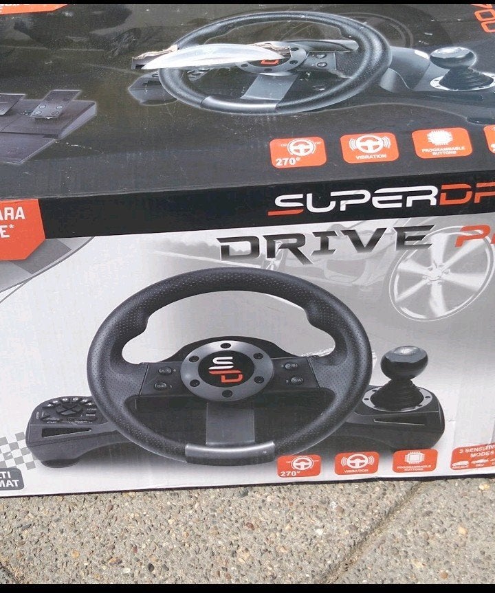 Superdrive Drive Pro GS 700 Racestuur voor PS4/Xbox One/PC, Racestuur, Verzenden, Overige merken, Zo goed als nieuw