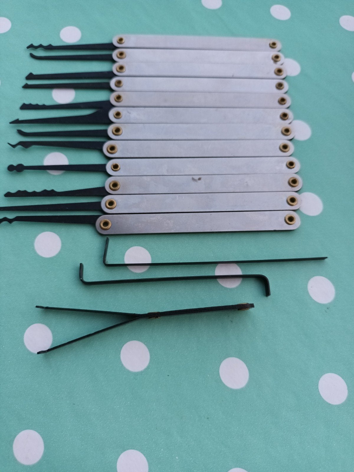 Lockpick set met etui - zgan, Ophalen of Verzenden, Overige materialen, Overige typen