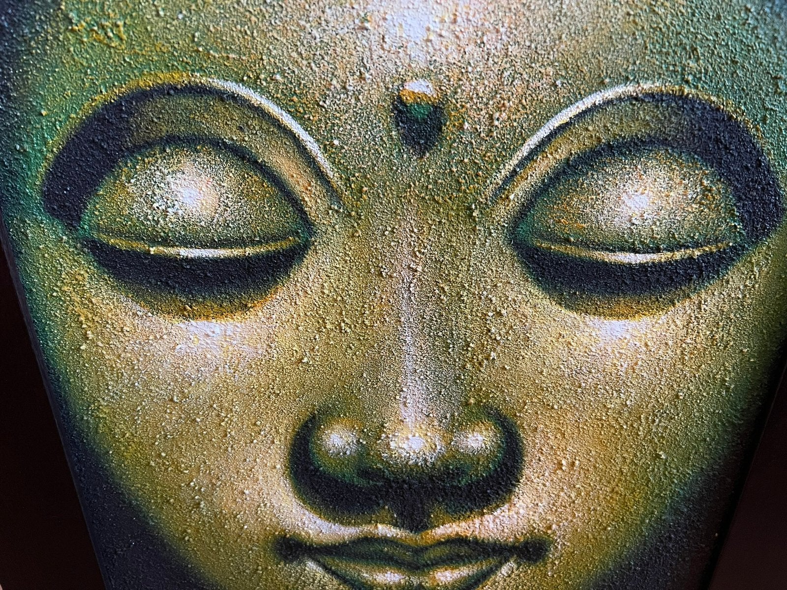 Schilderij Boeddha uit Ubud in Bali, Ophalen