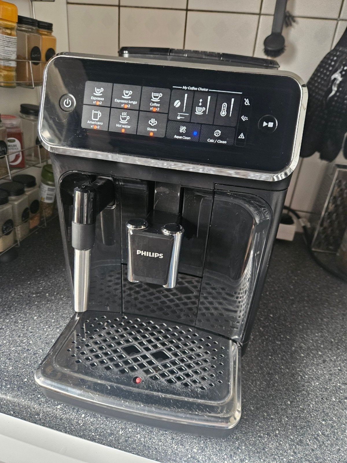 Philips 3200 EP3221/40 Volautomaat • Zo goed als nieuw, Witgoed en Apparatuur, Ophalen, Refurbished, Espresso apparaat, Koffiebonen