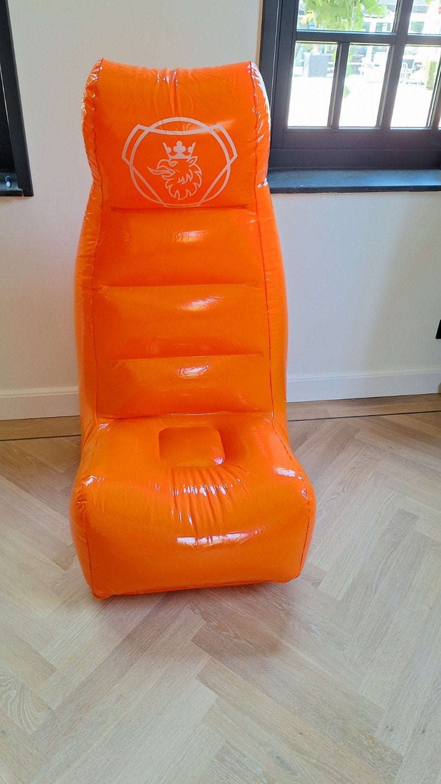 Scania EK/WK Opblaasbare Stoel - Oranje, Verzamelen, Ophalen of Verzenden