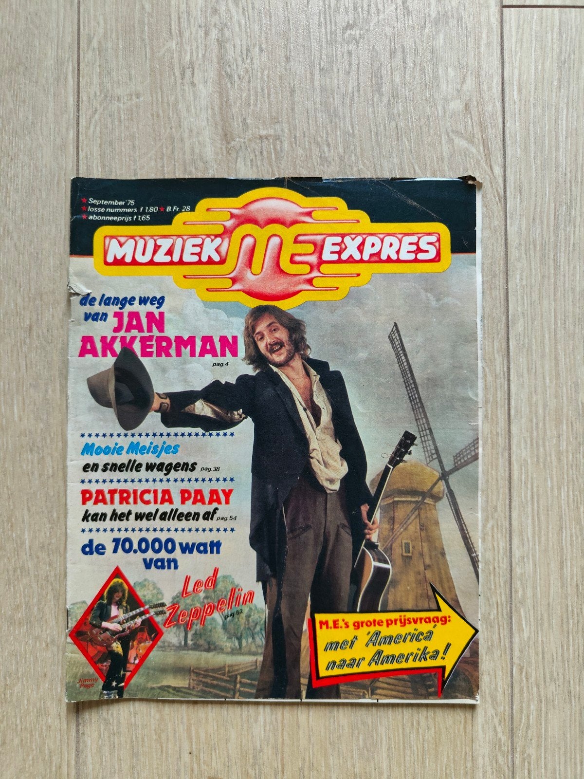 Muziek Expres september 1975, Ophalen of Verzenden, 1960 tot 1980, Nederland, Tijdschrift
