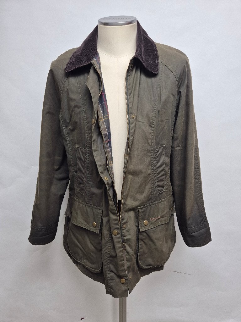 Barbour 'Flyweight Tartan Beadnell' dames wax jas, maat 44, Barbour, Maat 42/44 (L), Ophalen of Verzenden, Zo goed als nieuw
