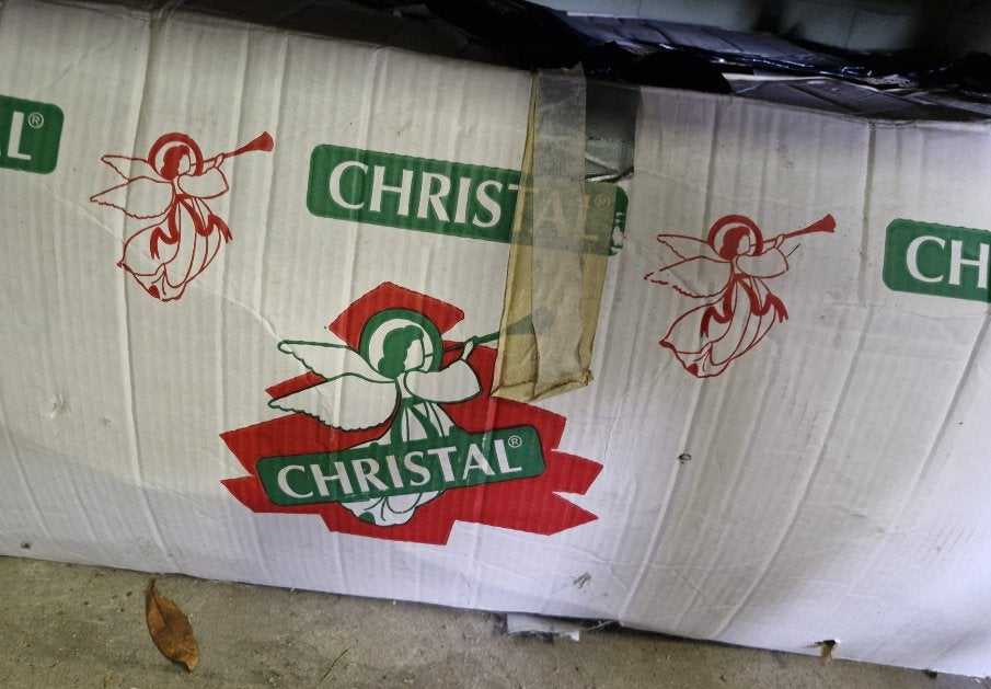 Christal Kunstkerstboom in originele doos, Ophalen, Gebruikt