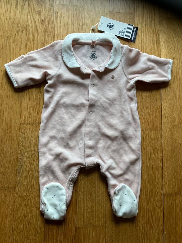 Petit Bateau Babypakje Roze met Kraagje - Nieuw 54, Kinderen en Baby's, Ophalen of Verzenden, Nieuw, Meisje