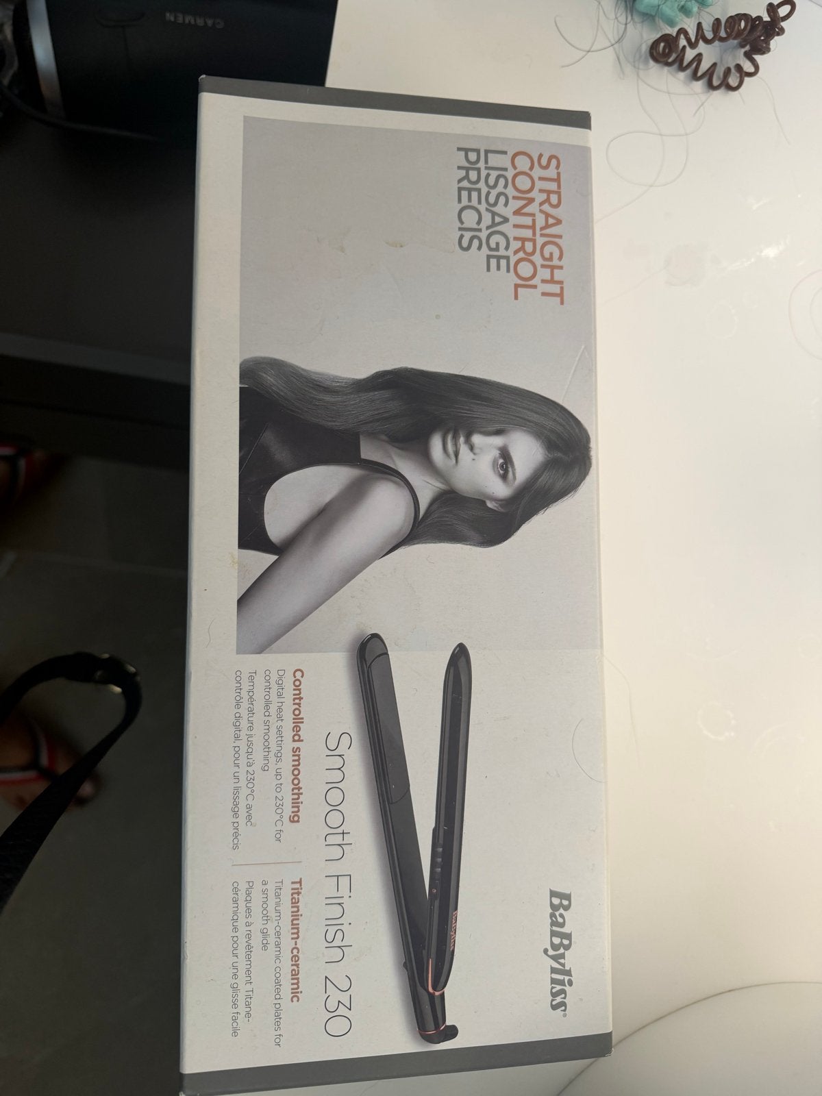 BaByliss Smooth Finish 230 Stijltang, Ophalen of Verzenden, Zo goed als nieuw, Krultang of Stijltang