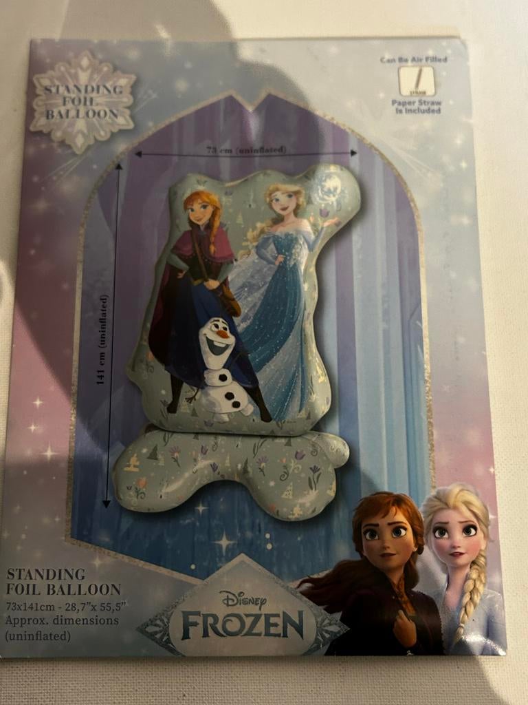 Disney Frozen Staande Folieballon - Anna, Elsa & Olaf, Ophalen of Verzenden, Nieuw, Overige typen, Film of Tv