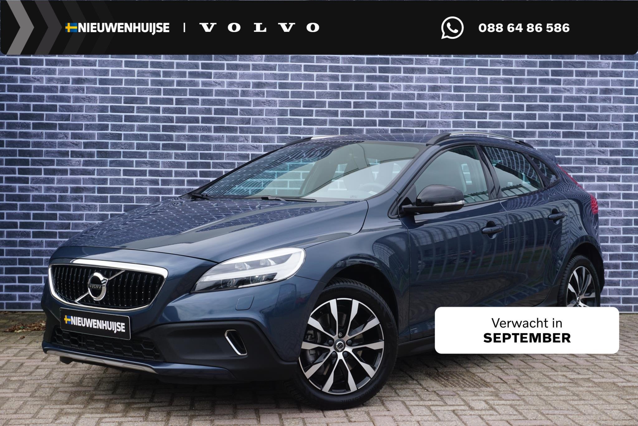 Volvo V40 Cross Country 1.5 T3 Dynamic Edition Volvo V40 Cro, Auto's, Volvo, Dealer onderhouden, Euro 6, 4 cilinders, 700 kg
