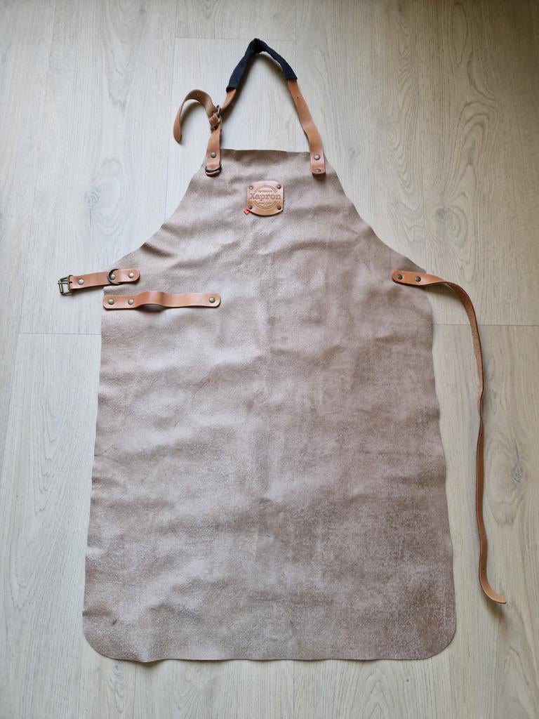 Xapron leren schort (nieuw), Bruin, Maat 46/48 (XL) of groter, Ophalen of Verzenden, Zo goed als nieuw
