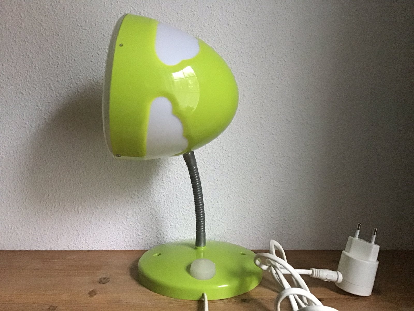 Vintage ikea wolkenlamp, skojig groen., Bureaulamp, Ophalen of Verzenden, Zo goed als nieuw, IKEA