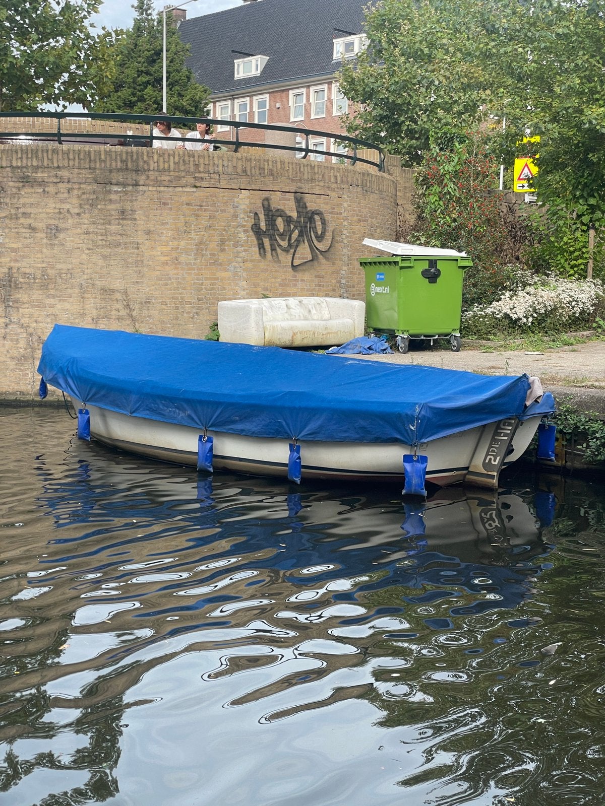 Afdekzeil bootzeil met zandzakjes 8 meter, Ophalen, Gebruikt, Overige typen