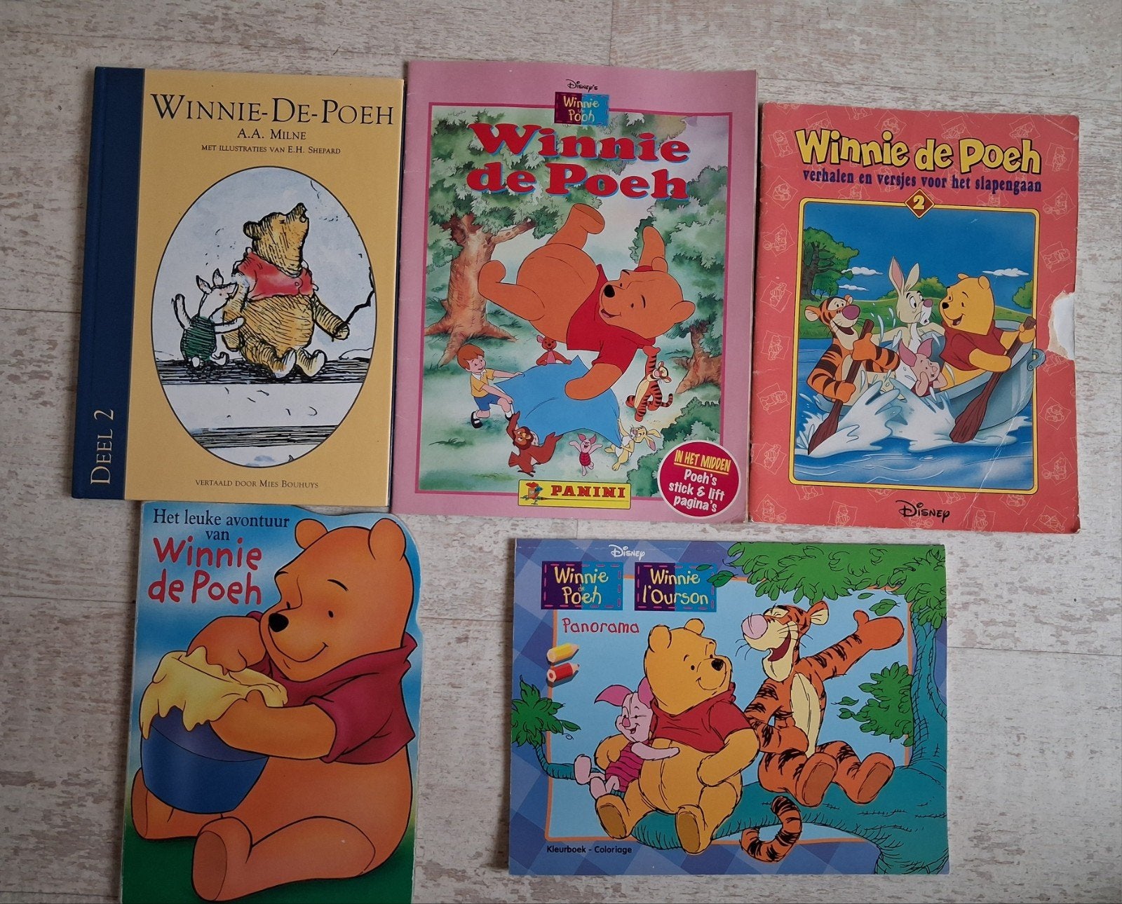 Winnie de Poeh boeken, collectie van 5 stuks., Ophalen of Verzenden, Zo goed als nieuw