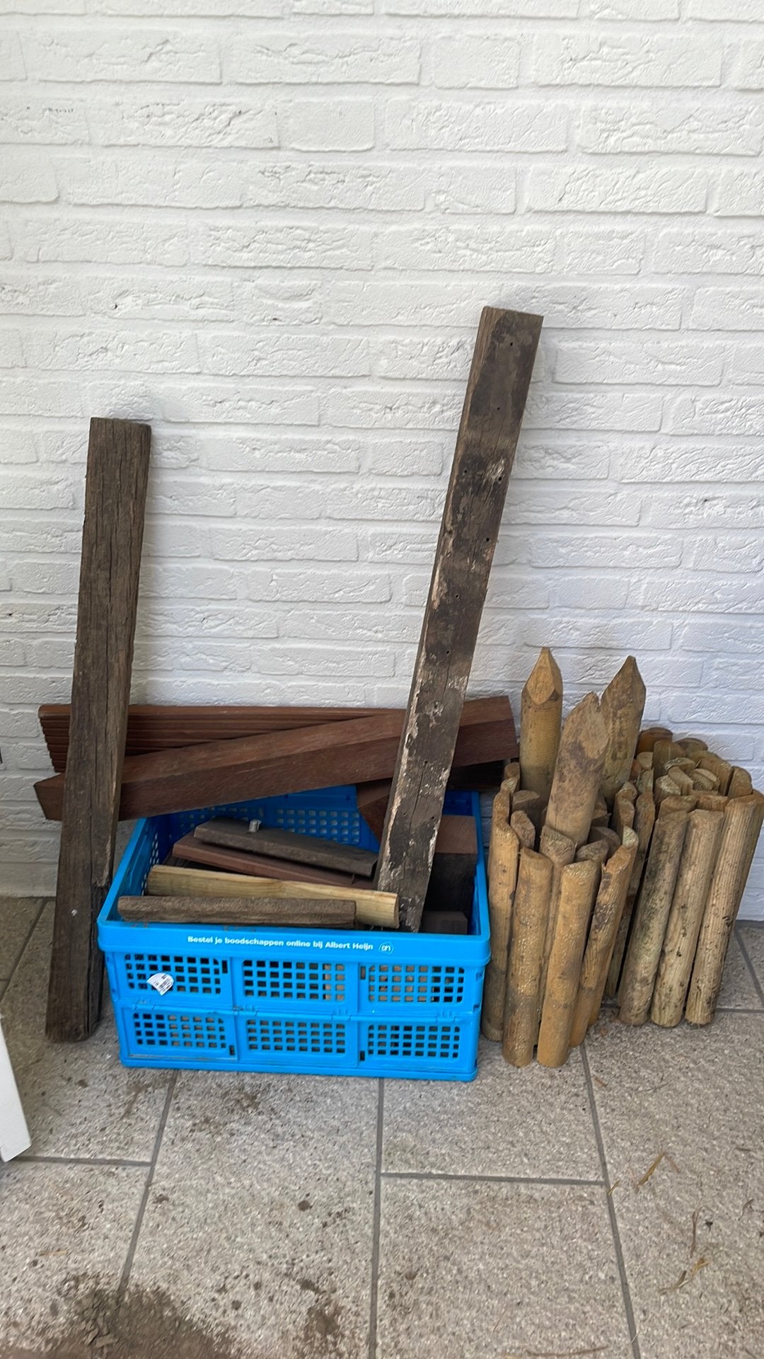 Gratis hout (bankirai, azabe, grenen), Ophalen, Zo goed als nieuw, Hout