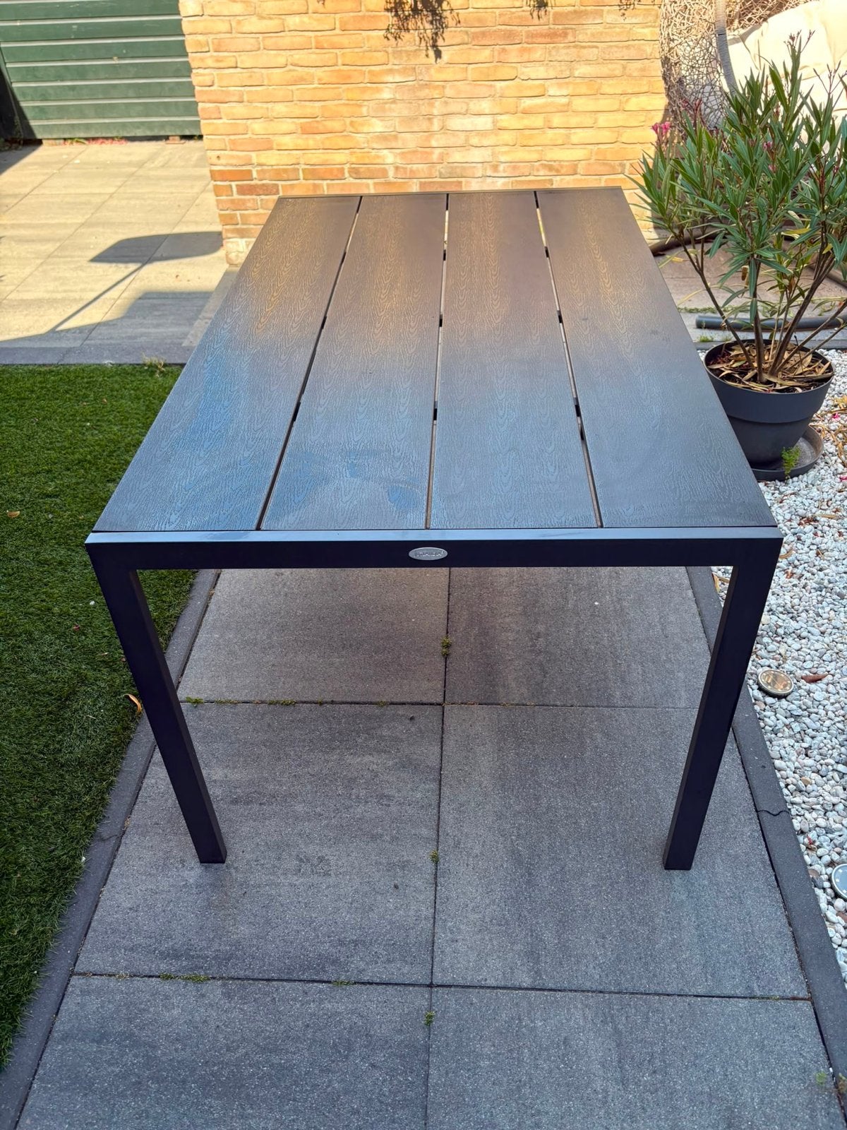 Jutlandia Tuintafel 90x150cm - Modern & Duurzaam, Tuin en Terras, Ophalen of Verzenden, Zo goed als nieuw, Rechthoekig, Aluminium
