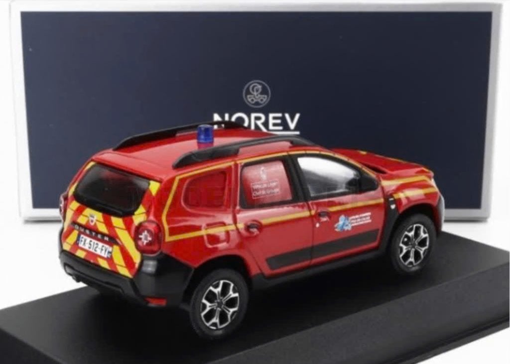 Dacia Duster 2020 VLC Pompiers / Brandweer 1/43 NOREV 509051, Verzenden, Nieuw, Auto, Norev
