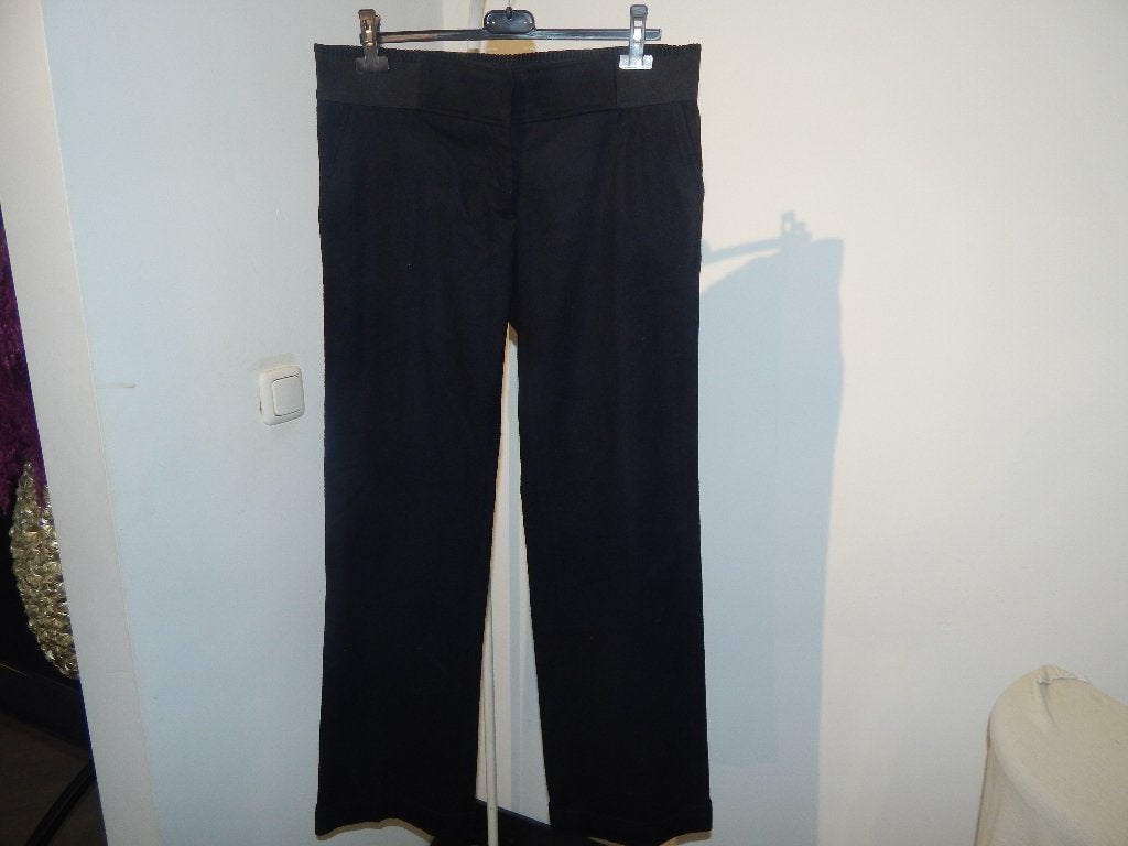 Dolce & Gabbana zwarte deels wollen broek met cashmere I46, Maat 38/40 (M), Dolce & Gabbana, Verzenden, Zwart