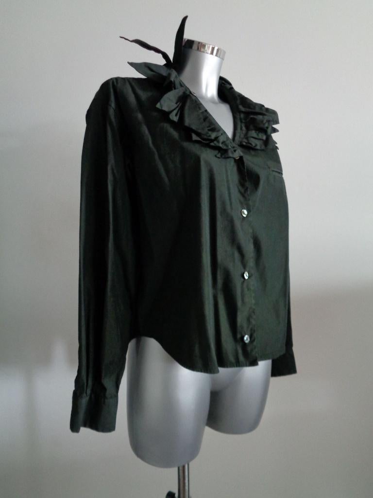 Vintage - Romeo Gigli designer blouse, vintage, medium, Verzenden, Zo goed als nieuw, Maat 38/40 (M), Zwart
