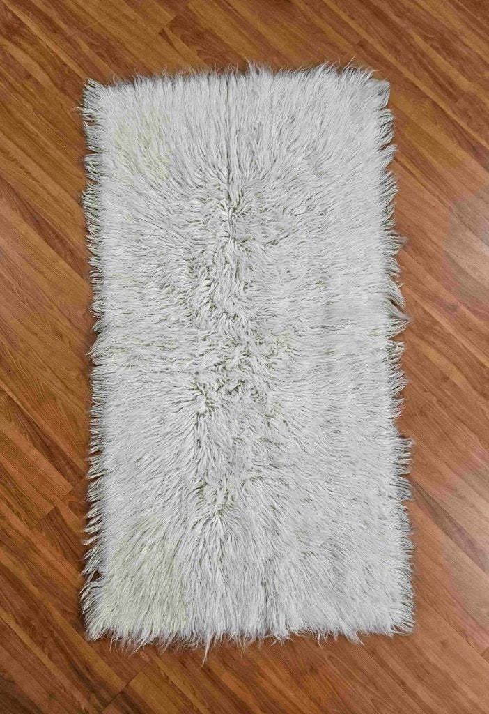 Wollen flokati kleed 140/70 cm, 100 tot 150 cm, Djt@dejuistetoon.eu, Zo goed als nieuw, Mon Plaisir 19, Etten-Leur, Netherlands